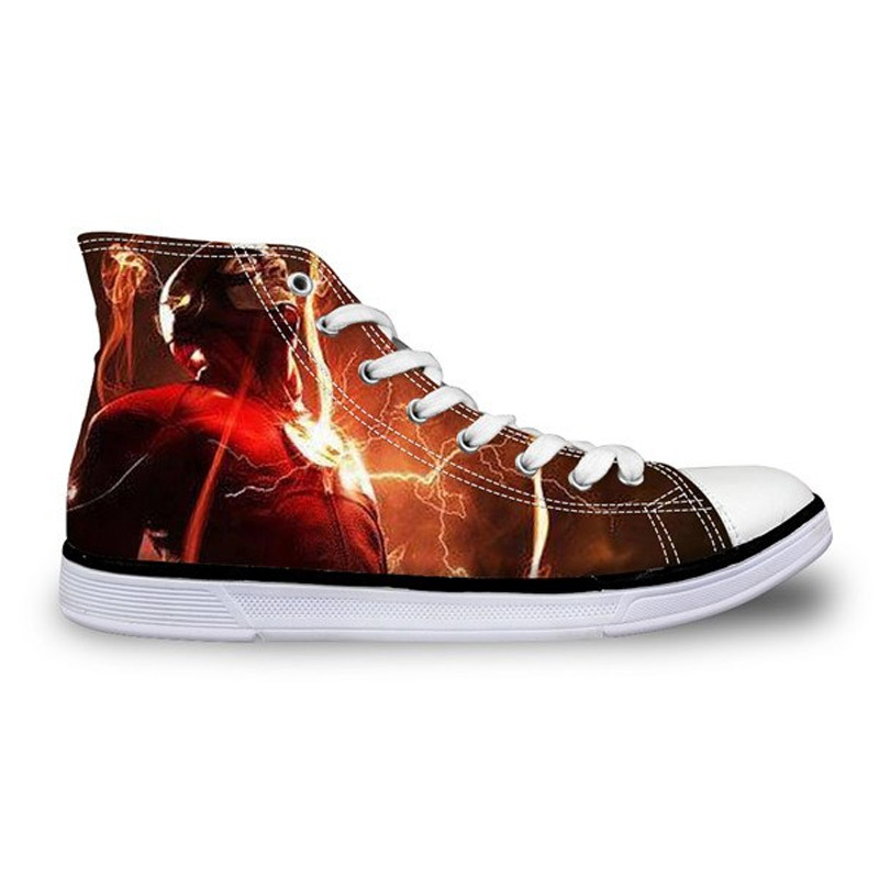 The Flash Barry Allen Kid's High Top Vulcanized Sneakers Shoes - Boys ...