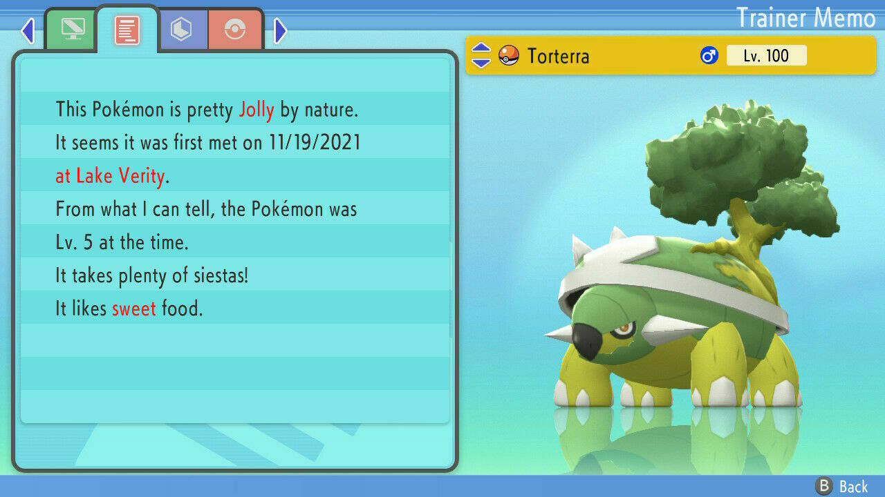 Pokemon Brilliant Diamond/Shining Pearl Ultra Shiny Torterra 6IV Custom ...