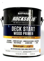 1 Can Rust-Oleum 1 Gallon RockSolid Golden Oak Deck Start Wood Primer - $26.99