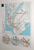 New York Subway 500pc Jigsaw Puzzle Aquarius Midtown Brooklyn Detailed - $12.86