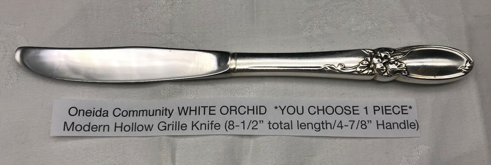 Oneida WHITE ORCHID Silverware 1953 Silver Plate Flatware CHOICE #17-2383 