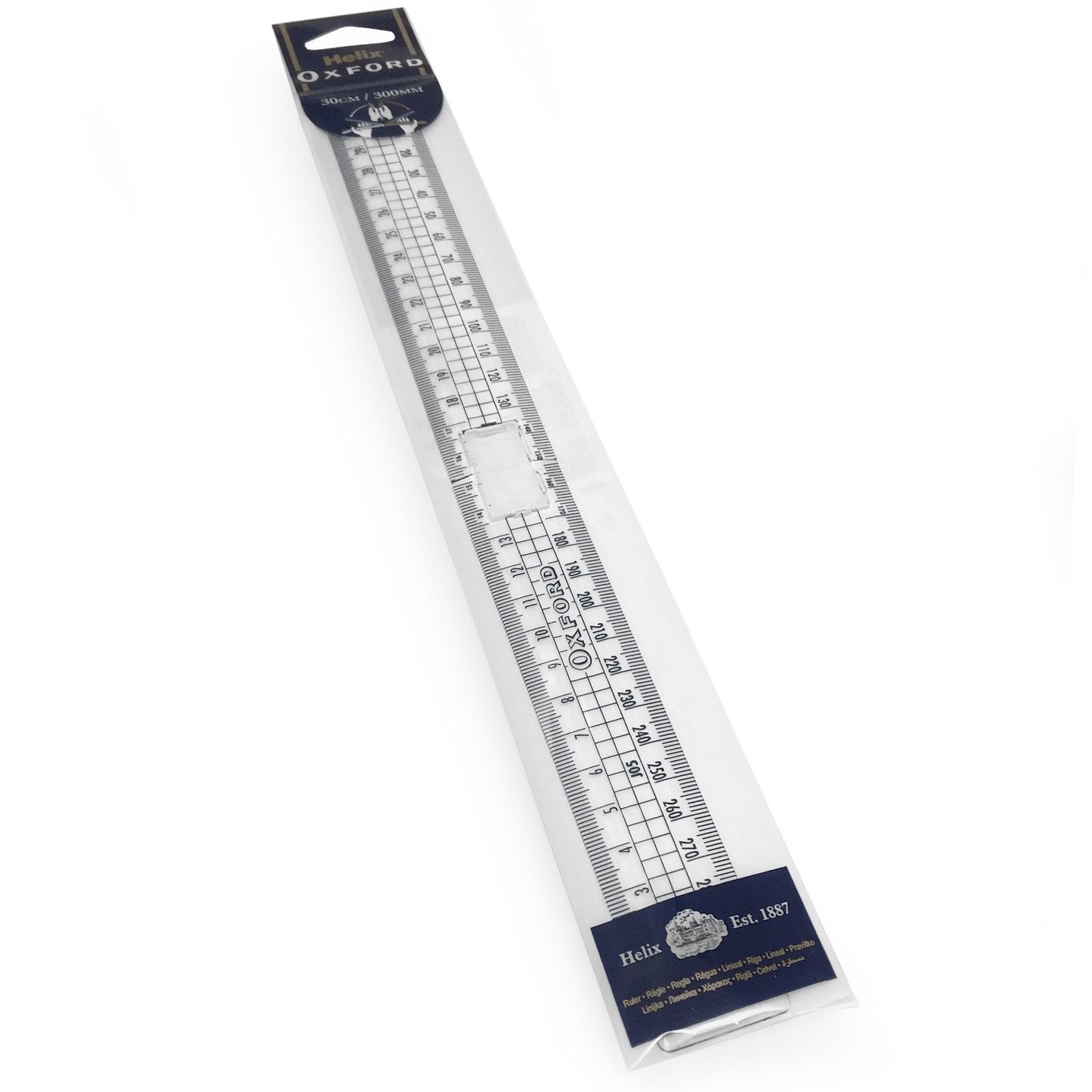 Helix Oxford 30cm/300mm Plastic Folding Ruler – Single - JO5011