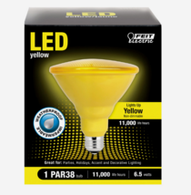 FEIT Electric YELLOW LED Bulb PAR38 E26 Medium 90 Watt Equivalence Weatherproof - $17.75