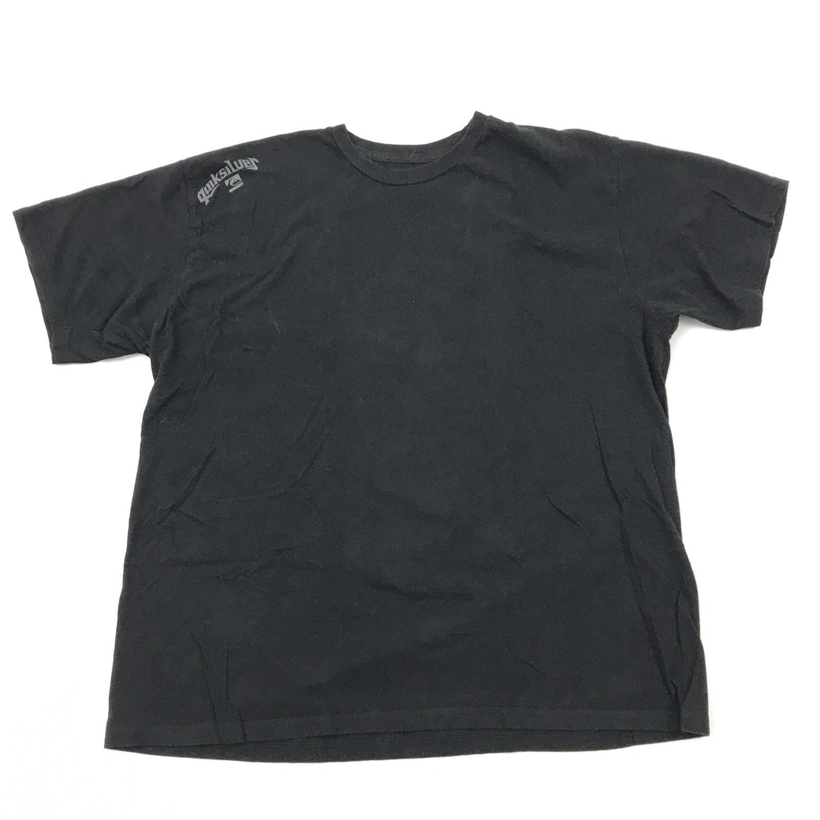 Quicksilver Shirt Size Extra Large Men's Baggy Fit Surf Skate Black T 