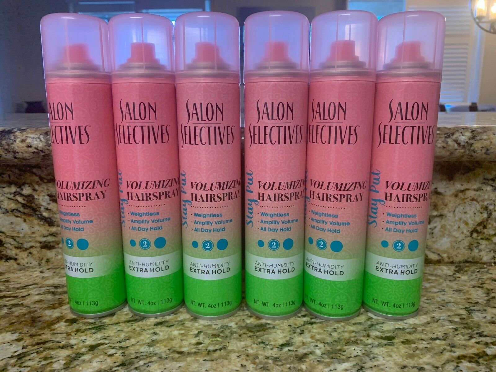 HAIRSPRAY BY SALON SELECTIVES ALL DAY EXTRA HOLD 2 VOLUMIZING 4OZ FREE Gel, Mousse & Spray