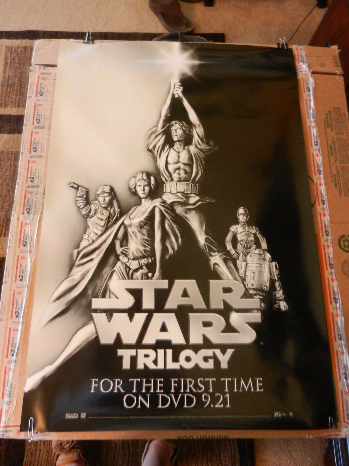 Star Wars Trilogy First Time On DVD Movie Poster Print 2004 27" X 40" B ...