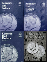 Set of 4 - Whitman Kennedy Half Dollar Coin Folders Number 1-4 1964-Pres... - $24.95