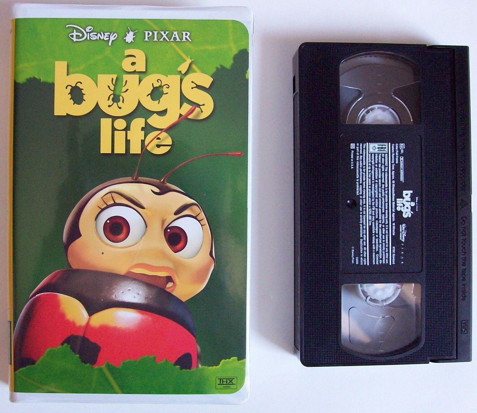 Disney Pixar A BUG'S LIFE Animated Video VHS 1999 EXCELLENT Red - VHS Tapes