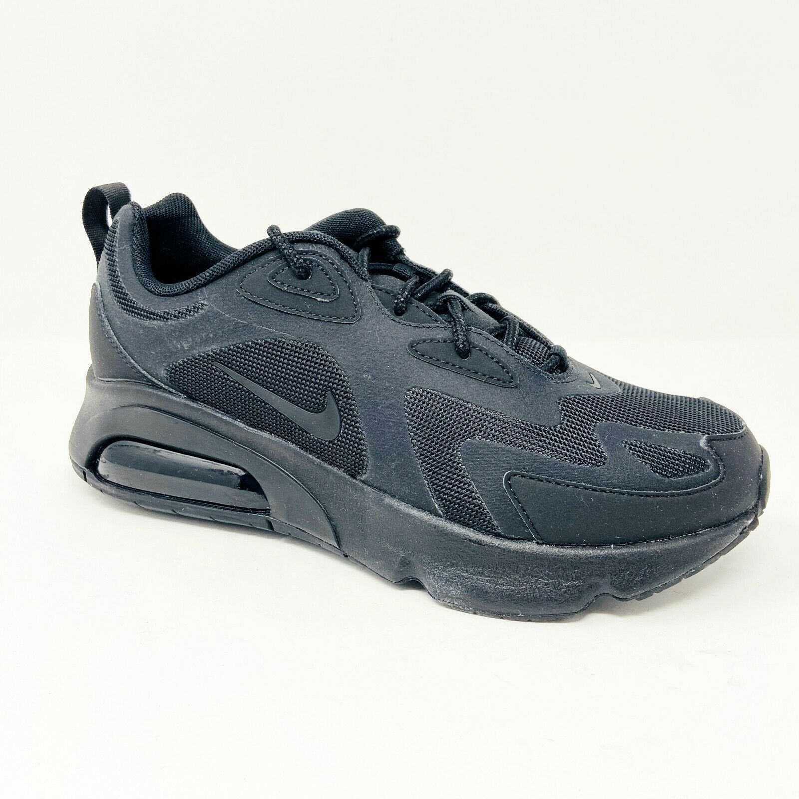 Nike Air Max 200 Triple Black AT6175 003 Womens Running Shoes