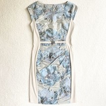 Joseph Ripkoff Womens 8 Dress Floral Ruched Cocktail Semi Formal Fitted NWOT - $155.82