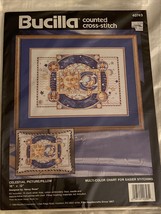 Bucilla Celestial Picture or Pillow Counted Cross Stitch Kit #40743 1993 Sealed - $11.85