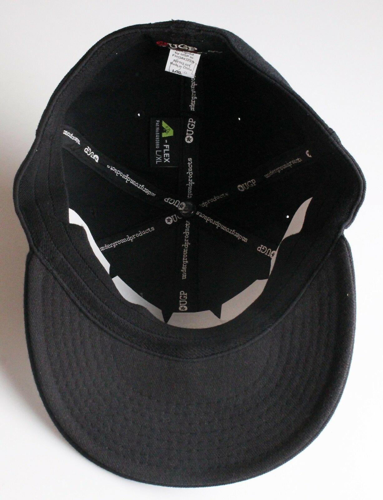 UGP Under Ground Products Black or White Ninja Shuriken FlexFit Baseball Hat NWT 