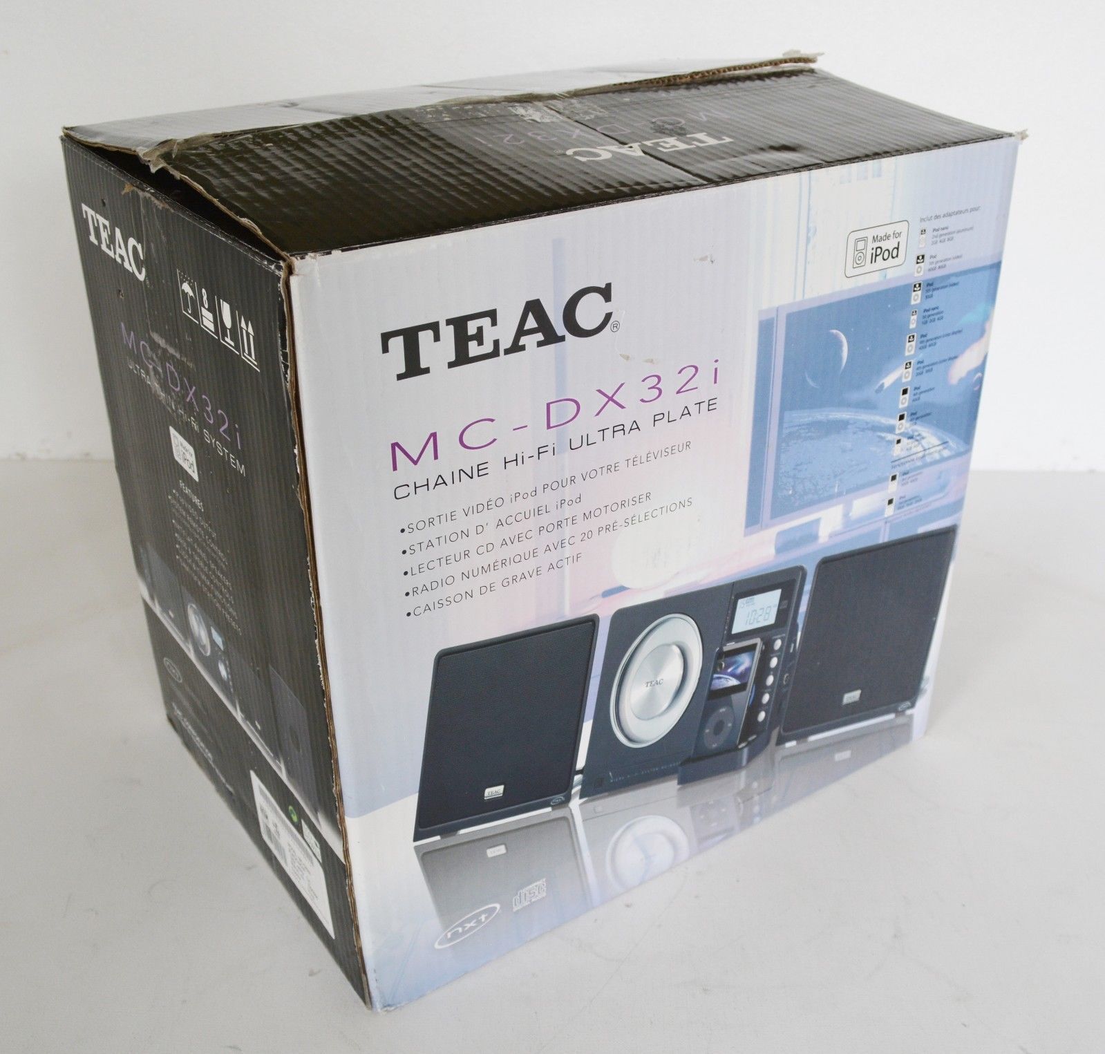 Teac MCDX32i Micro HiFi Stereo Shelf Speaker System w/ All Original