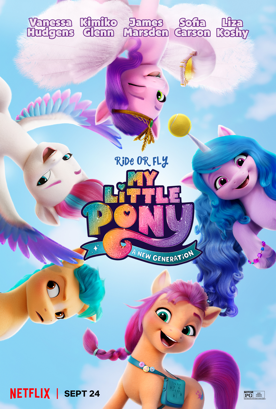 My Little Pony A New Generation Poster Animated Movie Art Film Print 27x40 24x36