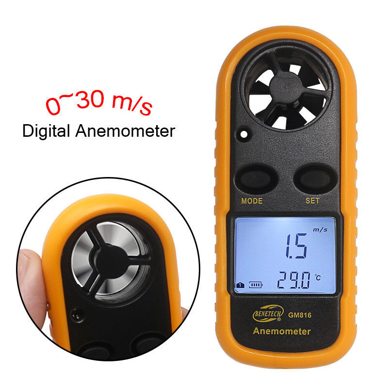 GM816 Hot Wire Anemometer Wind Meter Anemometer Digital Anemometer