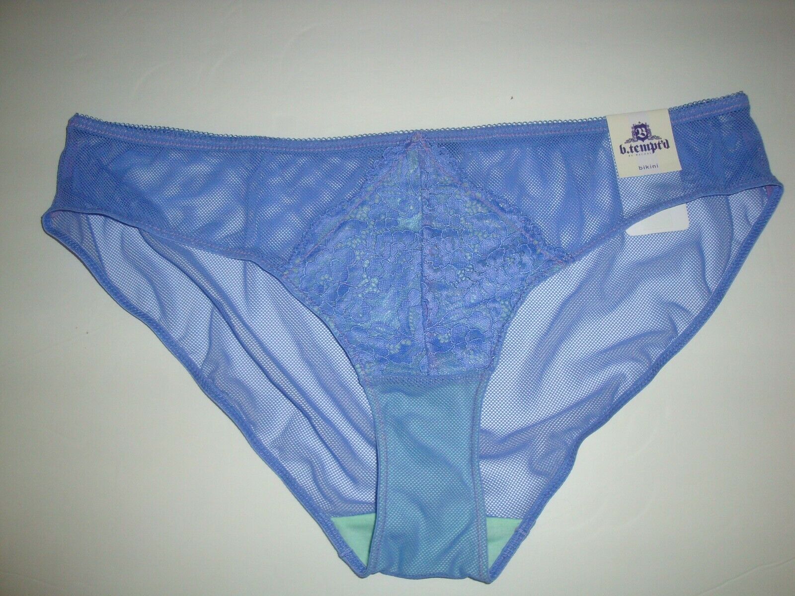 New B.tempt'd By Wacoal Mesh Ciao Bella Bikini Panty 978144 Baja Blue ...