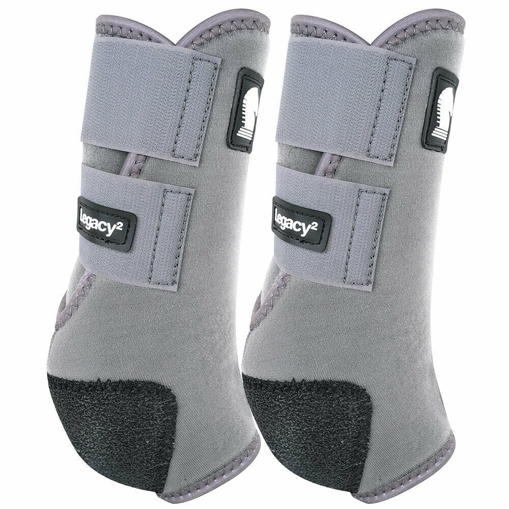 Classic Equine Legacy2 Horse Front Hind Sports Boots 4 Pack Grey U-2SGY ...