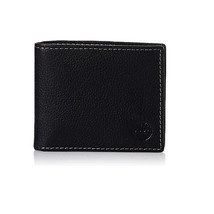 Timberland Men's Leather Wallet with Attached Flip Pocket | Color Black (Sportz) - $49.99