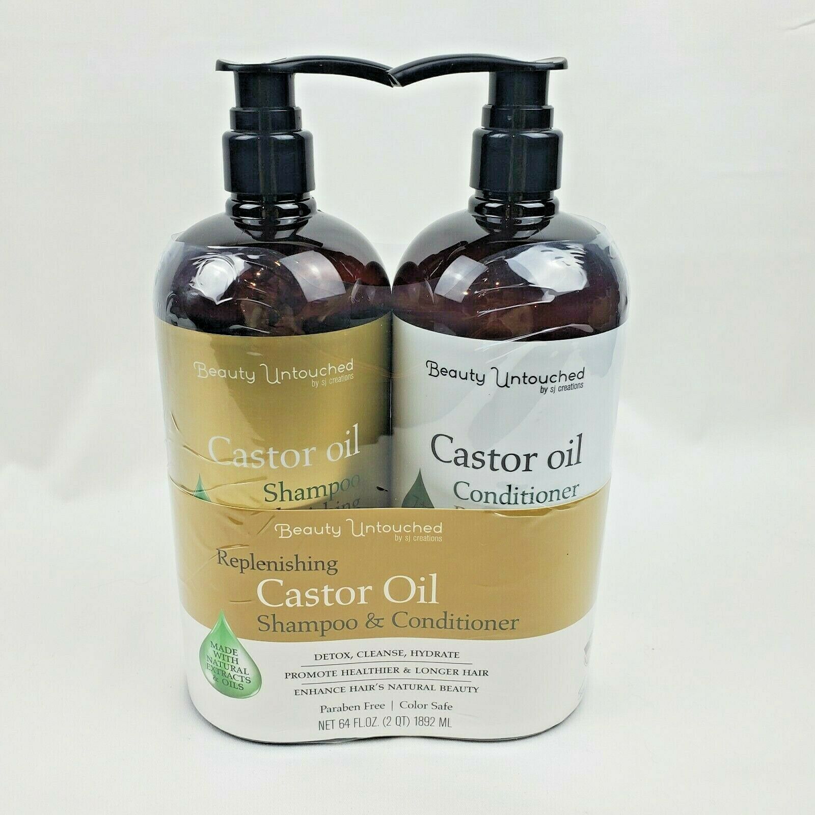 2X Beauty Untouched Replenishing Castor Oil Shampoo & Conditioner 32oz ...