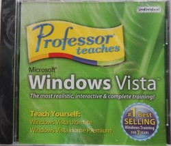 Professor Teaches Microsoft Windows Vista Premium Complete Training Soft... - $3.99