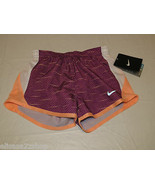 Nike Dri Fit Stay Cool girls running shorts fitness 6X 362778-p76 bold b... - $13.11