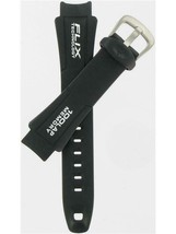 Timex Man&#39;s 18mm Black PVC/Rubber Watch Band Q7B807 - $15.79
