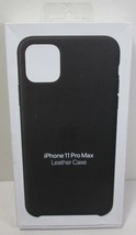 Genuine Apple Leather Case For I Phone 11 Pro Max MX0E2ZM/A - Black - $9.49