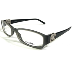Chanel 3131 c.845 Eyeglasses Frames Black Grey Rectangular Flowers 51-16-130 - $317.72