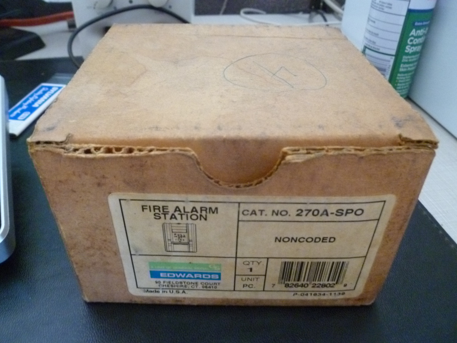 Edwards Fire Alarm Pull Station With Extra Glass Rod 270ASPO New