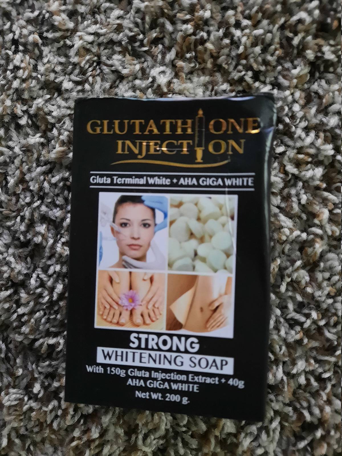 Glutathione injection strong whitening soap+ AHA GIGA WHITE
