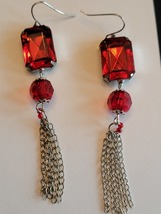 Bold Red Earrings - $11.50