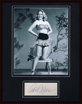 Adele Mara Signed Framed 11x14 Photo Display   - $98.99