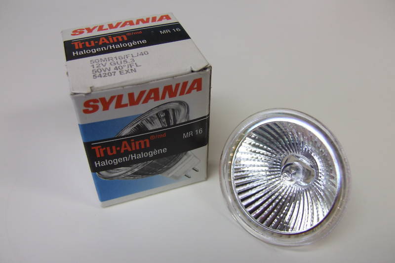 Sylvania Tru-Aim Halogen MR16 50W Lamp Light Bulb 54207 Mansfieldfw ...