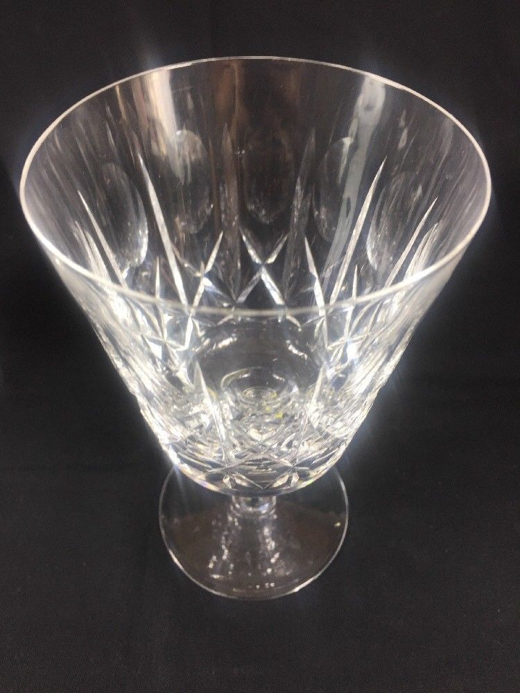 Edinburgh Crystal of Scotland Drinking 2 Glass Goblets Cross Olive ...