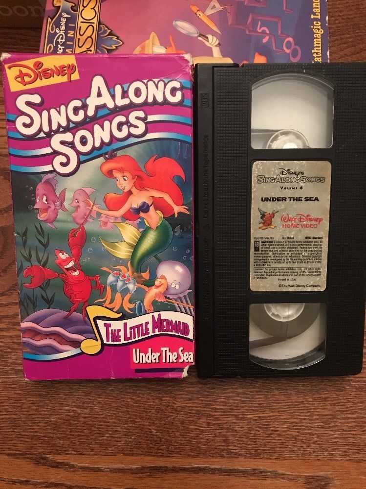 Disney Sing Along Songs - Under The Sea - The Little Mermaid - VHS ...