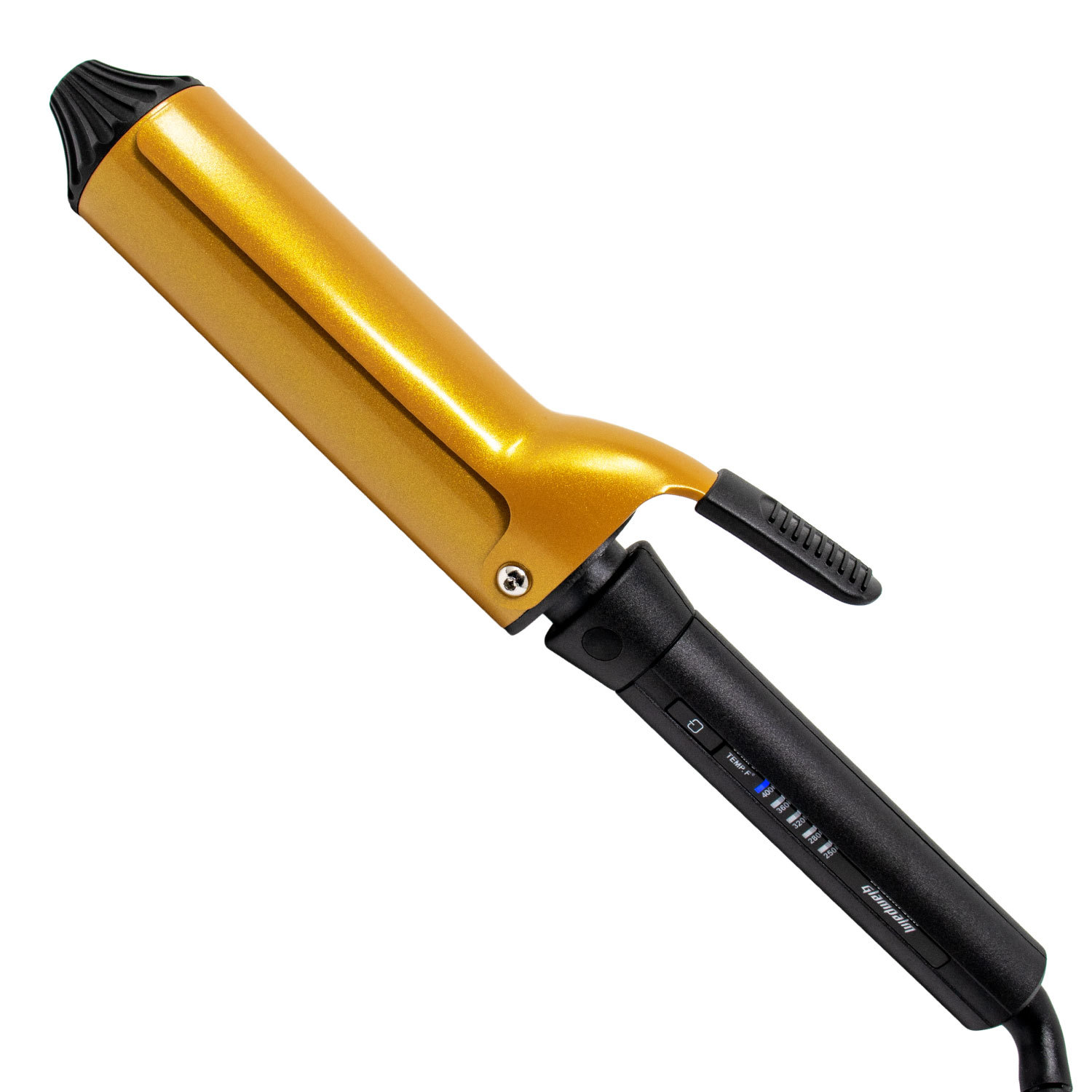 Glampalm Clip Curling Iron, 1.6 inches Ceramic Barrel + Heat Resistant