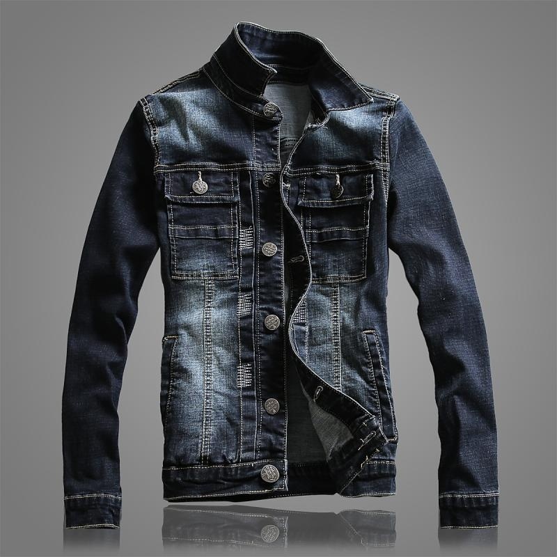 Men Denim Jacket 2021 Fashion Denim Coats Casual Cotton Men's Jackets Coat Tops