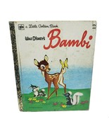 VINTAGE WALT DISNEY BAMBI LITTLE GOLDEN BOOK CHILDREN&#39;S STORYBOOK - $11.20