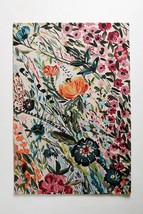 Area Rugs 7' x 10' Wild Bloom Floral Hand Tufted Anthropologie Woolen Carpet - $849.00