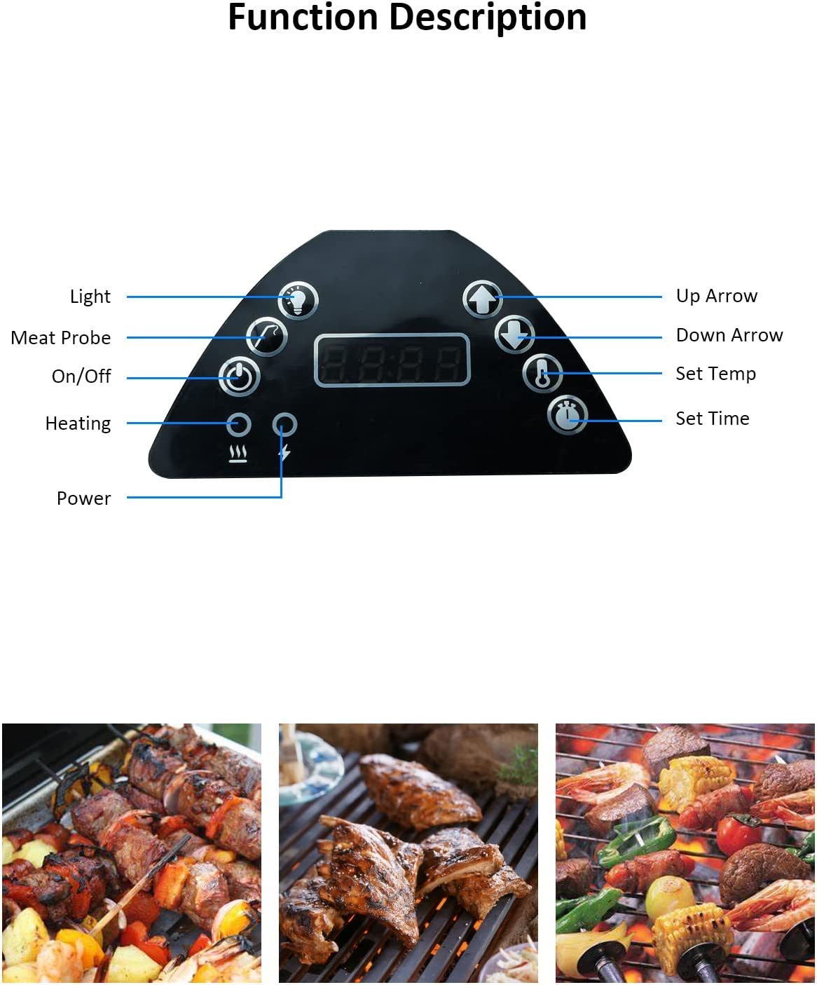 Replacement Digital Control Panel For Masterbuilt Electric Smoker