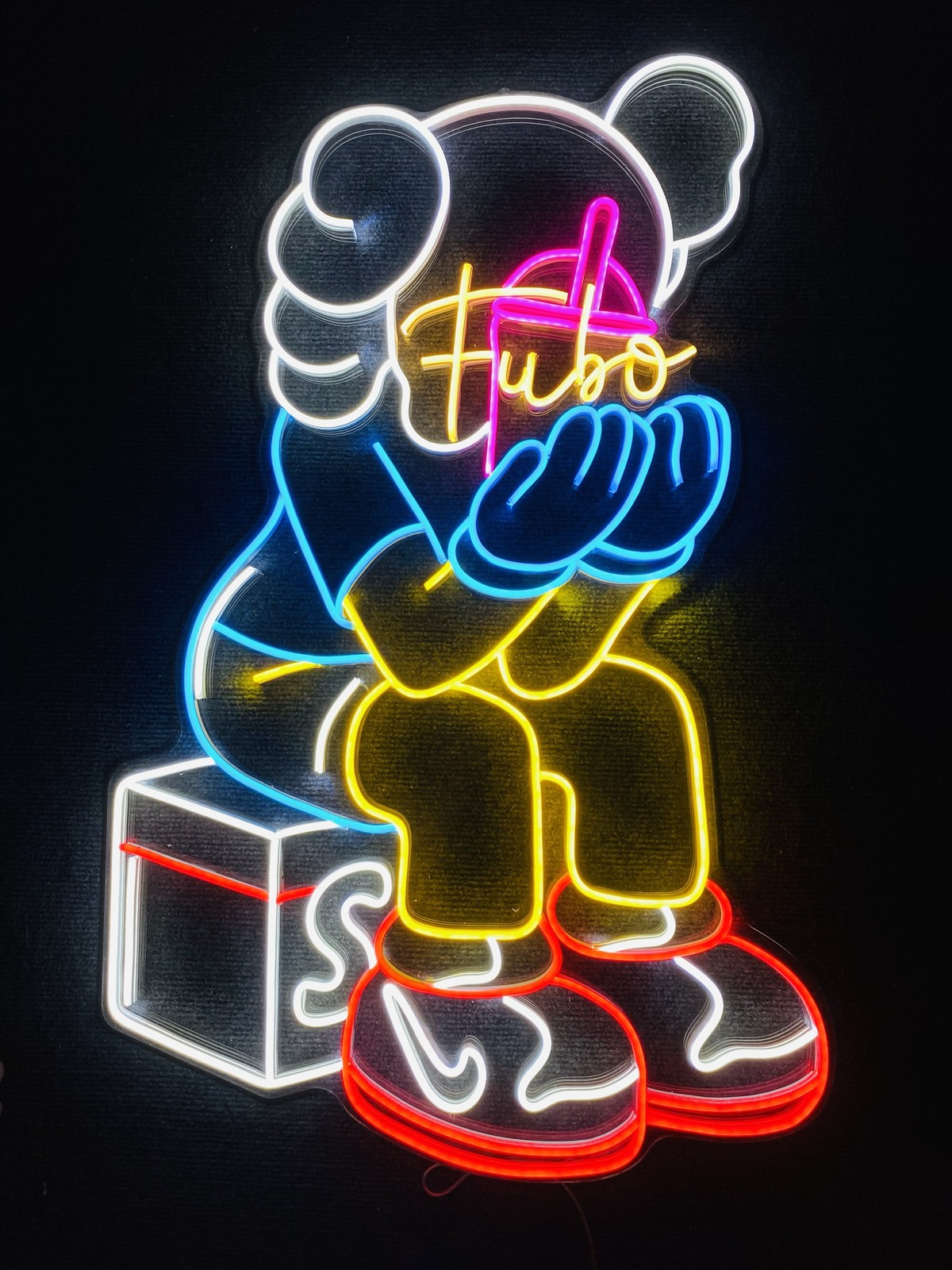 KAWS FUBO | LED Neon Sign, Neon Sign Custom, Home Decor, Gift Neon light