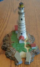 Boston Light Lighthouse.- Danbury Mint Historic American Lighthouse Figu... - $29.69