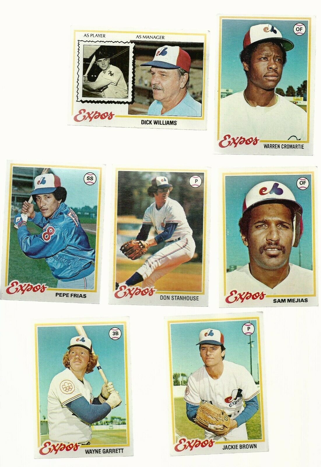 1978 Topps Chicago White Sox Team Set 7 - NM