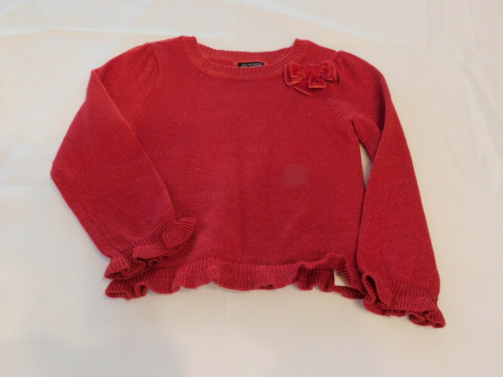 Primary image for The Children's Place Baby Girl's Long Sleeve Sweater Red Shimmer Size 18 Months