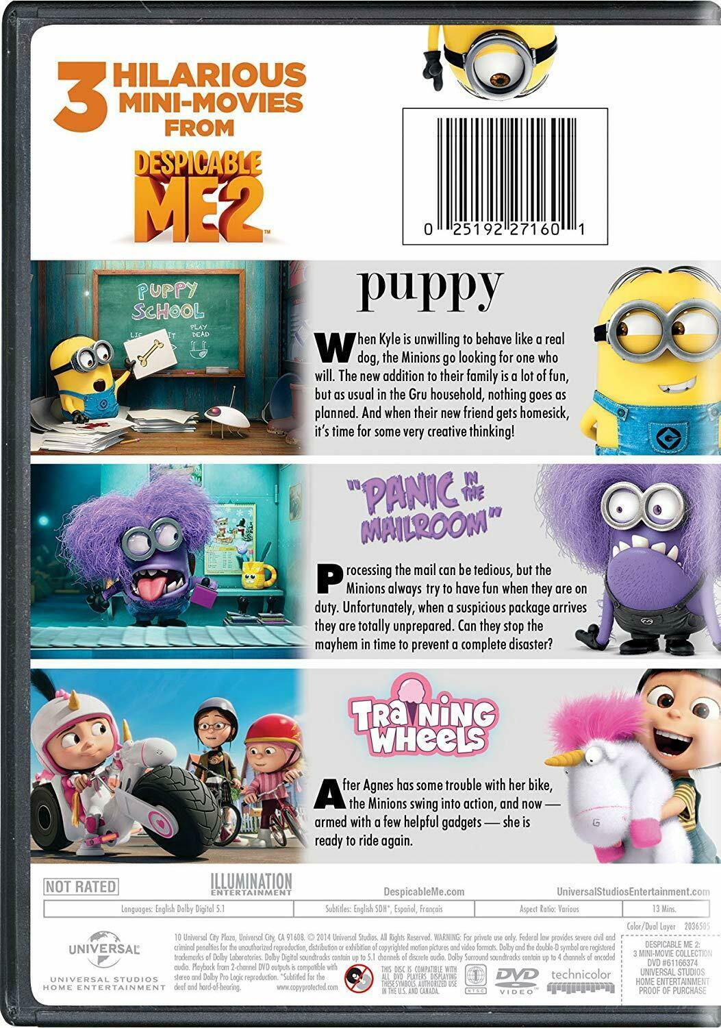 Despicable Me 2/3 Mini Movies (DVD, 2015) - DVDs & Blu-ray Discs