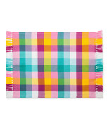 Decor by Target (Threshold) Set of 4 Woven Plaid Placemat Multi Color Pa... - $9.89