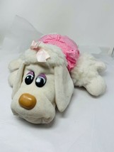 Vintage Tonka Pound Puppy Furries White Poodle Dog Stuffed Animal Toy In Dress - $22.76