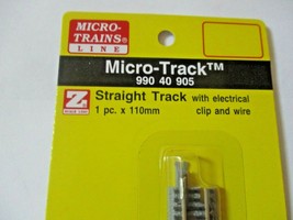 Micro-Trains Micro-Track # 99040905 Straight Track with Electrical Clip & Wire Z image 2