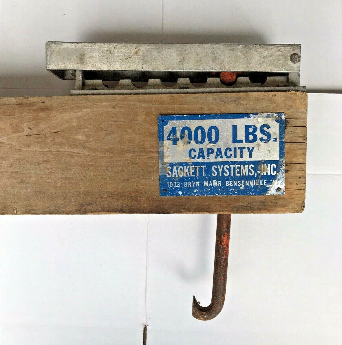Sackett Systems B4000 Industrial Forklift Battery Lifting Beam 4000 lb