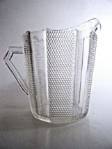 Jeannette Dewdrop Creamer Small Pitcher Crystal 1953-1956 - $8.86